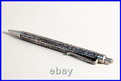 Ballpoint pen made in ISRAEL in 925 Sterling Silver with many embellishments