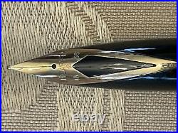 Beautiful Sheaffer Sterling Silver Targa Fountain Pen 14 Kt Gold Nib