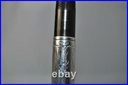 Beautifully Restored 1915 Waterman's Gothic Sterling Silver Overlay #452 ink pen