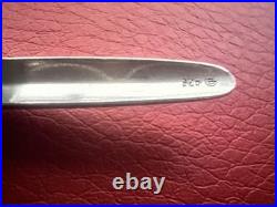 Bic Cristal Silver Pen With Solid Silver 925 Cap Vintage'91 A