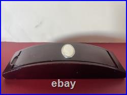 Bic Cristal Silver Pen With Solid Silver 925 Cap Vintage'91 A