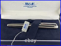 Bossert & Erhard B&E Fountain Pen c. 1990s Sterling & Black Box Compare