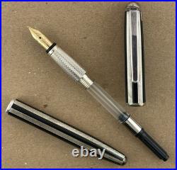 Bossert & Erhard B&E Fountain Pen c. 1990s Sterling & Black Box Compare