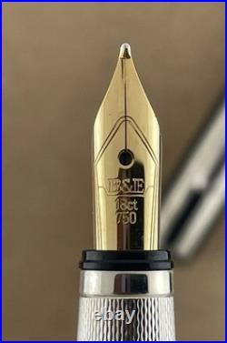 Bossert & Erhard B&E Fountain Pen c. 1990s Sterling & Black Box Compare