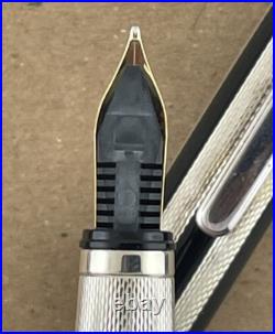 Bossert & Erhard B&E Fountain Pen c. 1990s Sterling & Black Box Compare