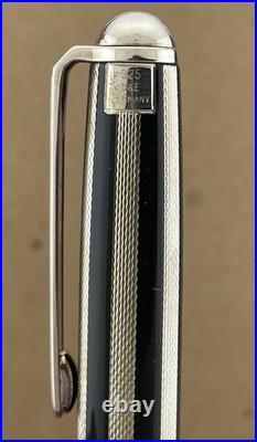 Bossert & Erhard B&E Fountain Pen c. 1990s Sterling & Black Box Compare