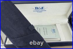 Bossert & Erhard B&E Fountain Pen c. 1990s Sterling & Black Box Compare