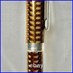 Bossert & Erhard B&E Guilloche Ballpoint Pen Germany Sterling Silver. 925