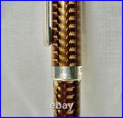 Bossert & Erhard B&E Guilloche Ballpoint Pen Germany Sterling Silver. 925