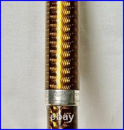 Bossert & Erhard B&E Guilloche Ballpoint Pen Germany Sterling Silver. 925