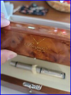 Breguet Brand New Fountain Pen Sterling Silver In Box