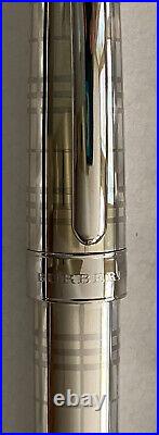 Burberry (Pentel) Balmoral Pen Sterling Silver Barrel & Palladium Coating