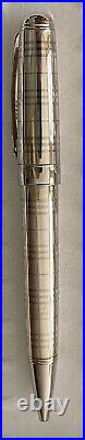 Burberry (Pentel) Balmoral Pen Sterling Silver Barrel & Palladium Coating