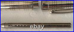 Burberry (Pentel) Balmoral Pen Sterling Silver Barrel & Palladium Coating