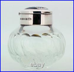 C1992 Sheaffer Nostalgia Sterling Silver & Leaded Crystal Ink Bottle New In Box