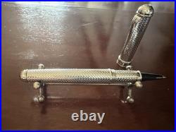 CESARE EMILIANO Vintage'90 925 Sterling Silver Engraved Rollerball Pen