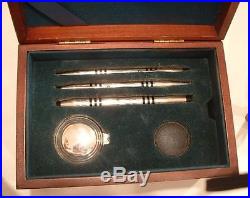 CROSS 150TH LIMITED EDITION PEN STERLING SILVER PEN SET NEW IN BOX no pencil