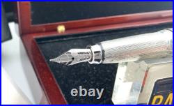 CROSS 50th Anni Tennis Hall of Fame STERLING SILVER Fountain Pen 18K M nib NEW