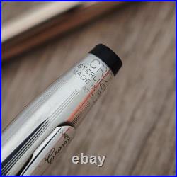 CROSS Century Rollerball Pens Sterling Silver & 14Kt Rolled Gold IRELAND 70s