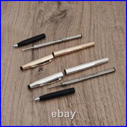 CROSS Century Rollerball Pens Sterling Silver & 14Kt Rolled Gold IRELAND 70s