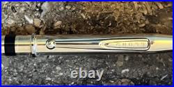 CROSS Century STERLING SILVER & Black Stylish Ballpoint Pen Excellent Cond, Box