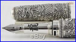 Caran D'ache Se Anniversary Edouard Jud's Sterling Silver Dragon Fountain Pen
