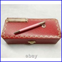 Cartier Ballpoint pen Cartier Vintage Pink silver heart charm 90s 00s boxed
