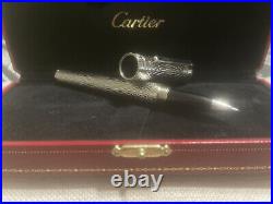 Cartier Diabolo COST0046 Solid Sterling Silver Ball point Pen with/ Box