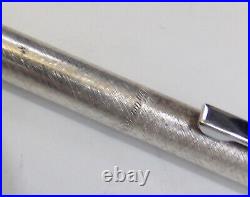 Cartier Sterling Silver Signed Mechanical Pen Needs Refill