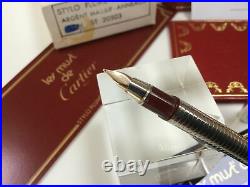Cartier les must de Cartier Trinity sterling silver fountain pen NEW