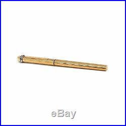 Cartier must vendome ball point pen PLAQUE OR 1980's in Box
