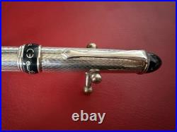 Cesare Emiliano 925 Solid Silver Fountain Pen Hand-Finished In Box NOS