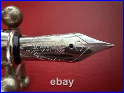 Cesare Emiliano 925 Solid Silver Fountain Pen Hand-Finished In Box NOS