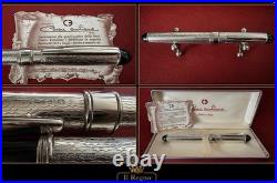Cesare Emiliano 925 Solid Silver Hand-Finished Fountain Pen