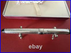 Cesare Emiliano 925 Solid Silver Hand-Finished Fountain Pen