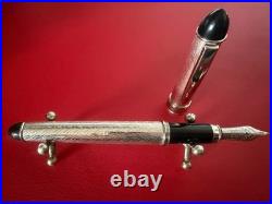 Cesare Emiliano 925 Solid Silver Hand-Finished Fountain Pen