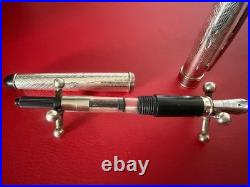 Cesare Emiliano 925 Solid Silver Hand-Finished Fountain Pen