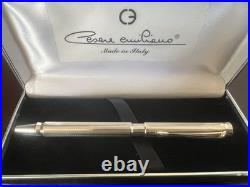 Cesare Emiliano Silver 925 Guilloché Hand-Engraved Ballpoint Pen Warranty