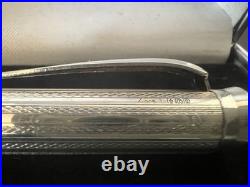Cesare Emiliano Silver 925 Guilloché Hand-Engraved Ballpoint Pen Warranty