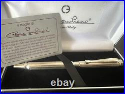 Cesare Emiliano Silver 925 Guilloché Hand-Engraved Ballpoint Pen Warranty