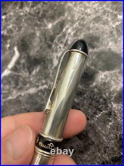Cesare Emiliano Solid 925 Sterling Silver Fountain Pen New