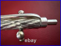 Cesare Emiliano Sterling Silver 925 Solid Pen Ballpoint Vintage Relief Weave