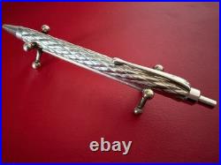 Cesare Emiliano Sterling Silver 925 Solid Pen Ballpoint Vintage Relief Weave Cesare Emiliano Sterling Silver 925 Solid Pen Ballpoint Vintage Relief Weave