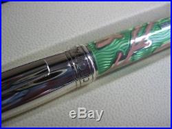 Chopard 925 Sterling Silver 18K Gold Green Coral Limited Edition Fountain Pen