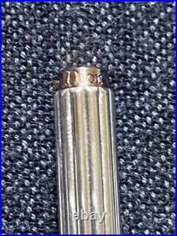 Christian Dior Genuine Silver 925 Cap type Ballpoint Pen(No Box) Super Vintage