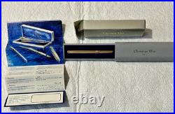 Christian Dior Stylo Lady 925 Sterling Silver 41105 Vermeil Ballpoint Swiss Made