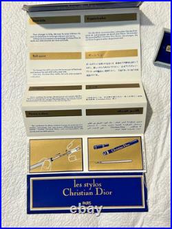 Christian Dior Stylo Lady 925 Sterling Silver 41105 Vermeil Ballpoint Swiss Made