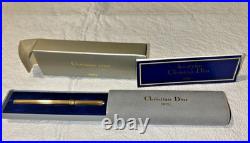 Christian Dior Stylo Lady 925 Sterling Silver 41105 Vermeil Ballpoint Swiss Made