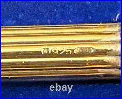 Christian Dior Stylo Lady 925 Sterling Silver 41105 Vermeil Ballpoint Swiss Made