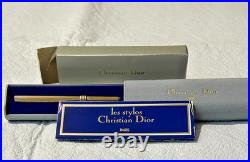 Christian Dior Stylo Lady 925 Sterling Silver 41105 Vermeil Ballpoint Swiss Made